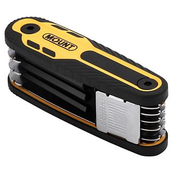 Mount 8 pc Folding and Locking Hex Key Set, Metric 1.5mm-8mm