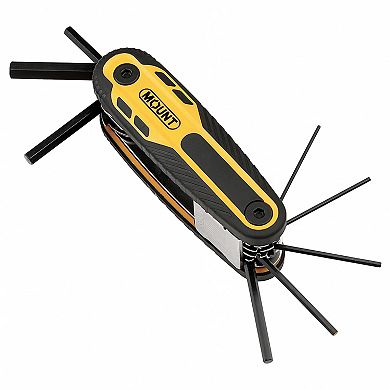 Mount 8PCS Folding and Locking Hex Key Set, Metric 1.5mm-8mm