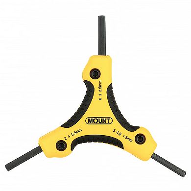 Mount 9PCS Folding Hex Key Set, Metric