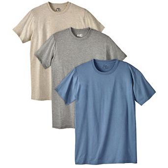 KingSize Men's Big & Tall 3-Pack Cotton Crewneck Undershirt