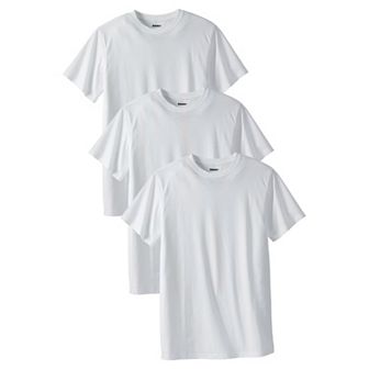 KingSize Men's Big & Tall 3-Pack Cotton Crewneck Undershirt