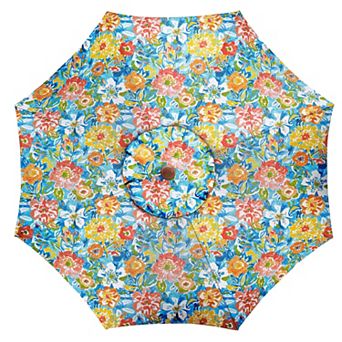 BrylaneHome 9 Ft. Tilt-And-Crank Umbrella