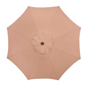 BrylaneHome 9 Ft. Tilt-And-Crank Umbrella