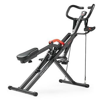 Sunny Health & Fitness Row-N-Ride® PRO Smart Squat Assist Trainer