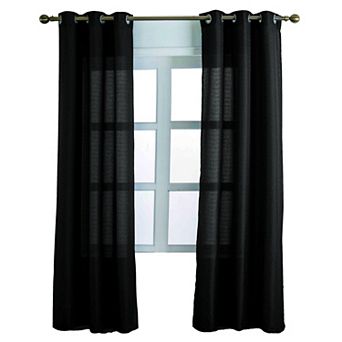 Cole Textured Grommet Room Darkening Curtain Panel