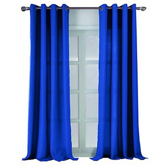 Cole Textured Grommet Room Darkening Curtain Panel