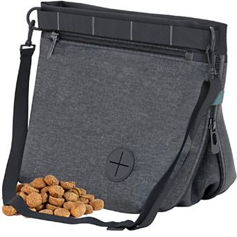 Katziela Expandable Pet Treat Pouch - Pet Training, Adjustable Shoulder Strap & Belt Clip