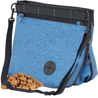 Katziela Expandable Pet Treat Pouch - Pet Training, Adjustable Shoulder Strap & Belt Clip