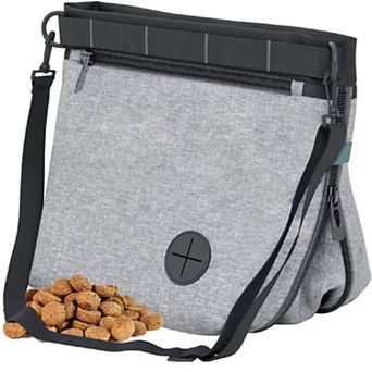 Katziela Expandable Pet Treat Pouch - Pet Training, Adjustable Shoulder Strap & Belt Clip