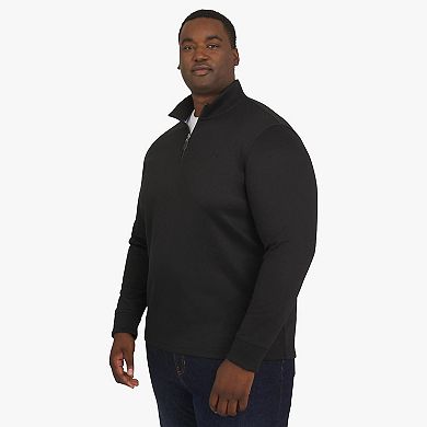 Big & Tall Chaps Long Sleeve 1/4 Zip Knit Sweater