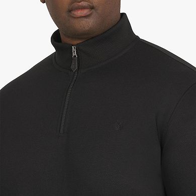 Big & Tall Chaps Long Sleeve 1/4 Zip Knit Sweater