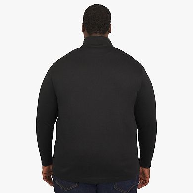 Big & Tall Chaps Long Sleeve 1/4 Zip Knit Sweater