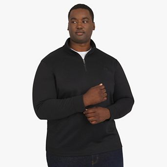 Big & Tall Chaps Long Sleeve 1/4 Zip Knit Sweater