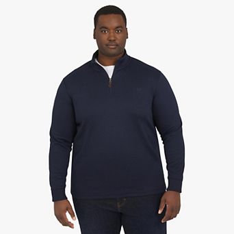 Big & Tall Chaps Long Sleeve 1/4 Zip Knit Sweater