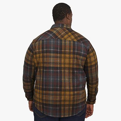 Big & Tall Chaps Long Sleeve Knit Flannel Shirt