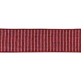 Melrose Houndstooth Plaid Wired Ribbon