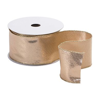 Melrose Gold Shimmer Wired Ribbon