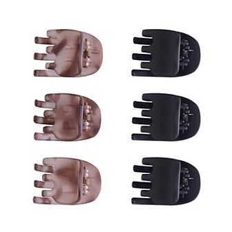 Emberly Acrylic Mini Claw Hair Clip 6 pk