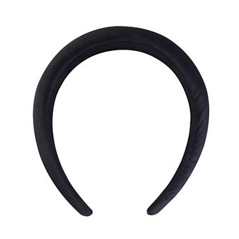 Emberly Black Padded Fabric Headband