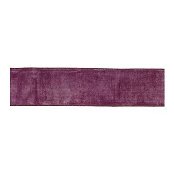 Melrose Deep Purple Wired Ribbon 2 pk