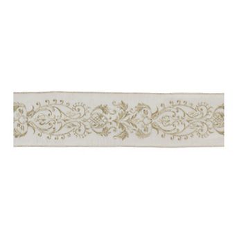 Melrose Ornate White Ribbon