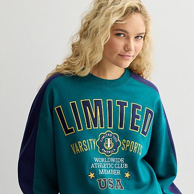 Juniors' Limited Too Oversized Crewneck Sweatshirt