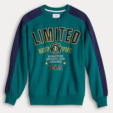 Juniors' Limited Too Oversized Crewneck Sweatshirt