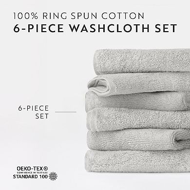 Home Collection 6-pc. Cotton Washcloth Set