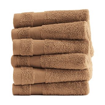 Home Collection 6 pc Cotton Washcloth Set