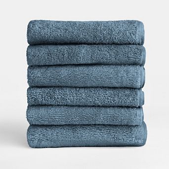 Home Collection 6 pc Cotton Washcloth Set