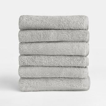 Home Collection 6 pc Cotton Washcloth Set