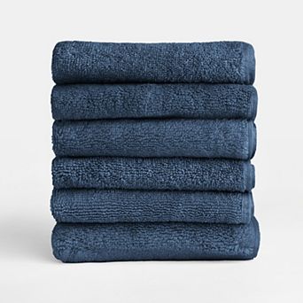 Home Collection 6 pc Cotton Washcloth Set