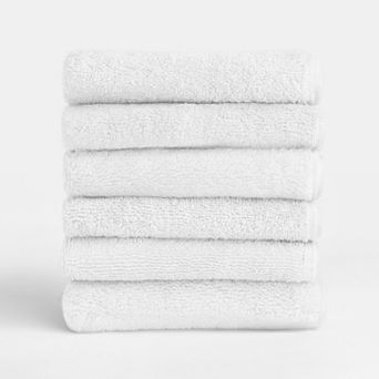 Home Collection 6 pc Cotton Washcloth Set