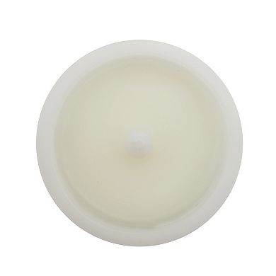 Everyday Decor Embedded Faux Sunflower LED Pillar Candle