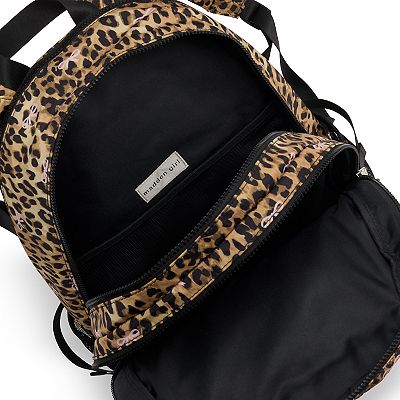 Madden Girl Leopard Backpack leather & red straps Madden NYC Girls Backpack with Pouch, Leopard - Walmart.com main image 2