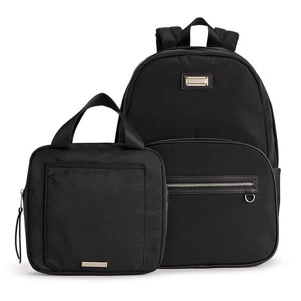 madden girl Dome Backpack with Lunchbox - Black