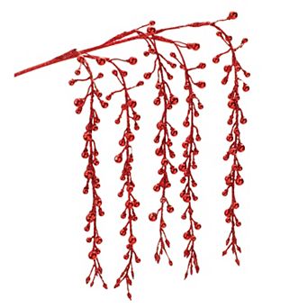 Melrose Hanging Glitter Berry Spray 2 pc Set