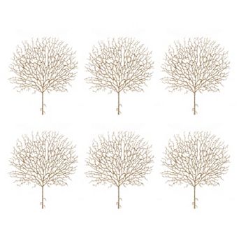 Melrose Glittered Twig Spray Set of 6
