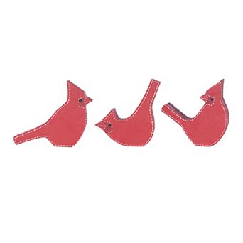 Melrose Cardinal Bird Shelf Sitters Table Decor Set of 3