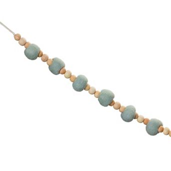 Melrose 2 pc Wood Beaded String Garland Set