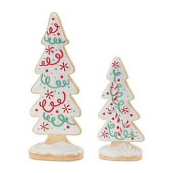 Melrose 2 pc Gingerbread Holiday Tree Set