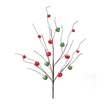 Melrose Sleigh Bell Artificial Twig Branches Set of 6