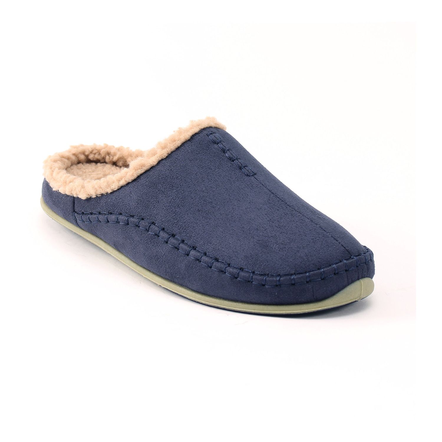 mens blue slippers