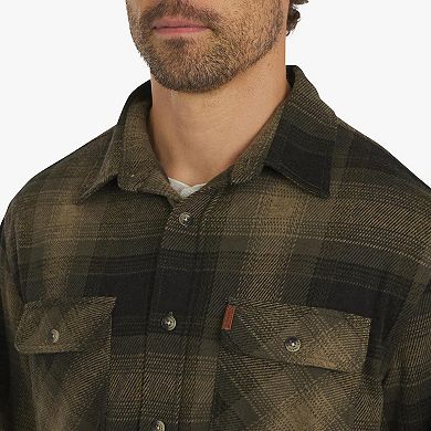 Men's Chaps Long Sleeve Knit Flannel Shirt