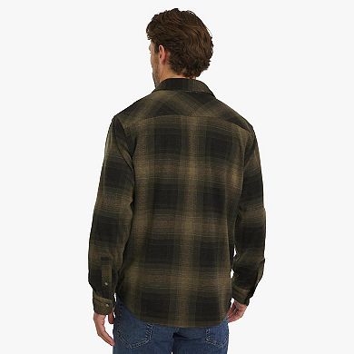 Men's Chaps Long Sleeve Knit Flannel Shirt