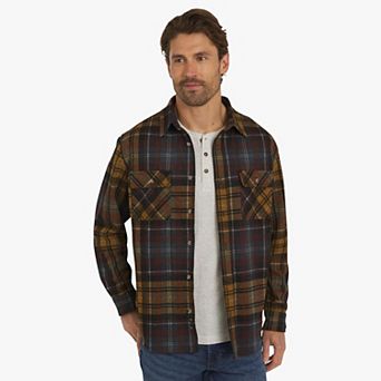 Men's Chaps Lakeland Long Sleeve Knit Plaid Flannel Shirt