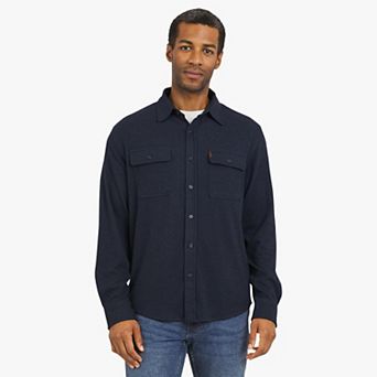 Men's Chaps Long Sleeve Knit Flannel Shirt