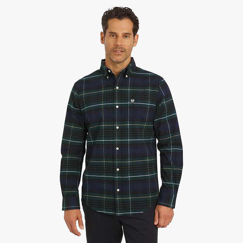 chaps classic fit dress shirt Men's Long Sleeve Oxford Button-Down Style:S126VP1669 Linen Clothing it exudes a timeless Green Homecoming Dresses 2026 Chaps mens