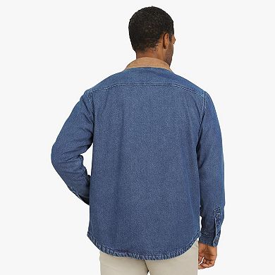 Men's Chaps Flannel Lined Denim Shirt Jacket