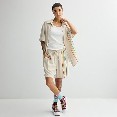 Adult ph by The Phluid Project Vertical Stripe Woven Shorts
